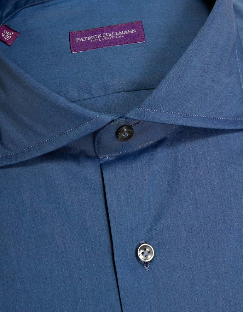 Patrick Hellmann Collection Blue Shirt 100% Cotton  image